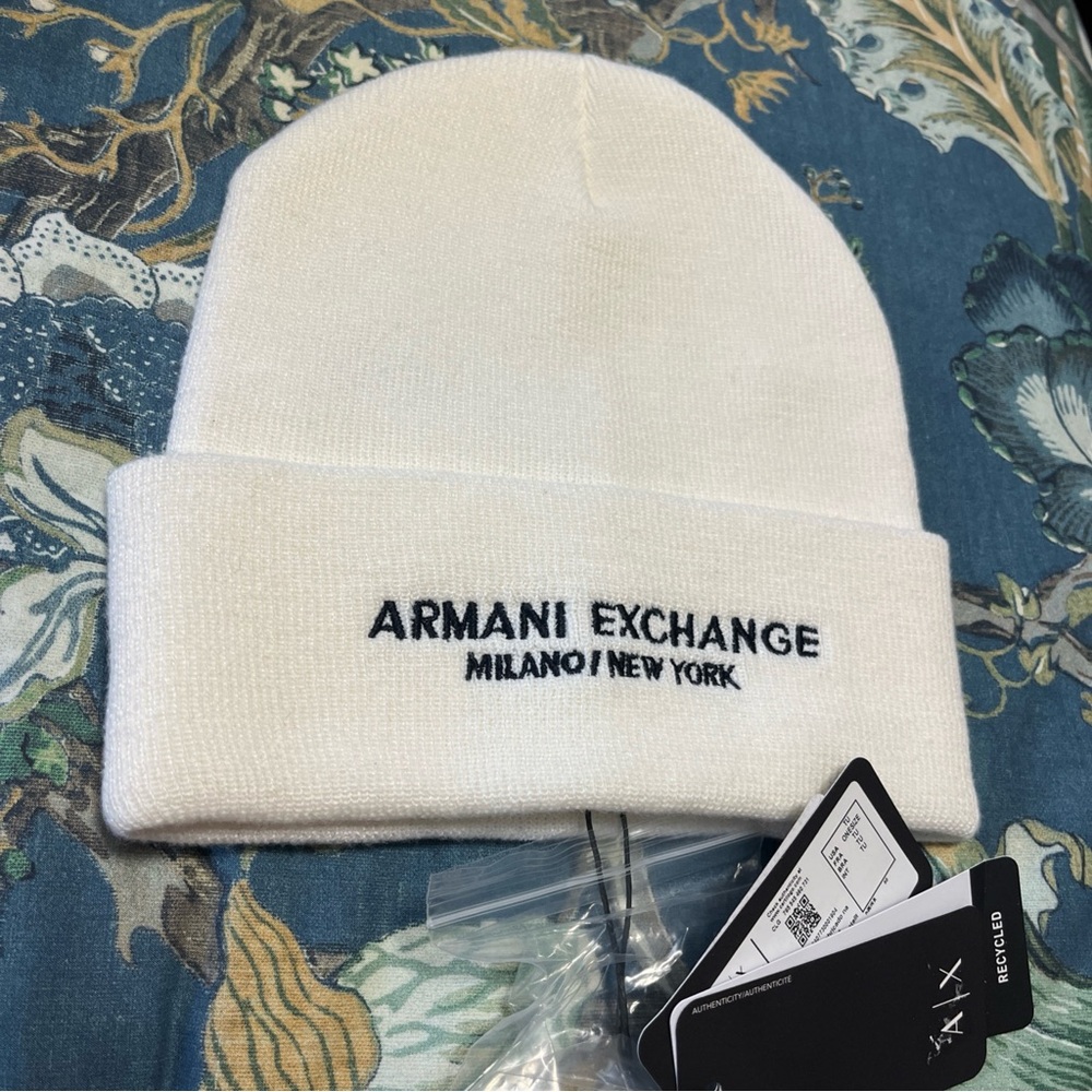 Armani Exchange Men’s Luxury Beanie Hat NWT $70 Designer Milano New York A X